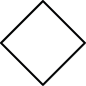 The image shows a square turned on its vertex.
